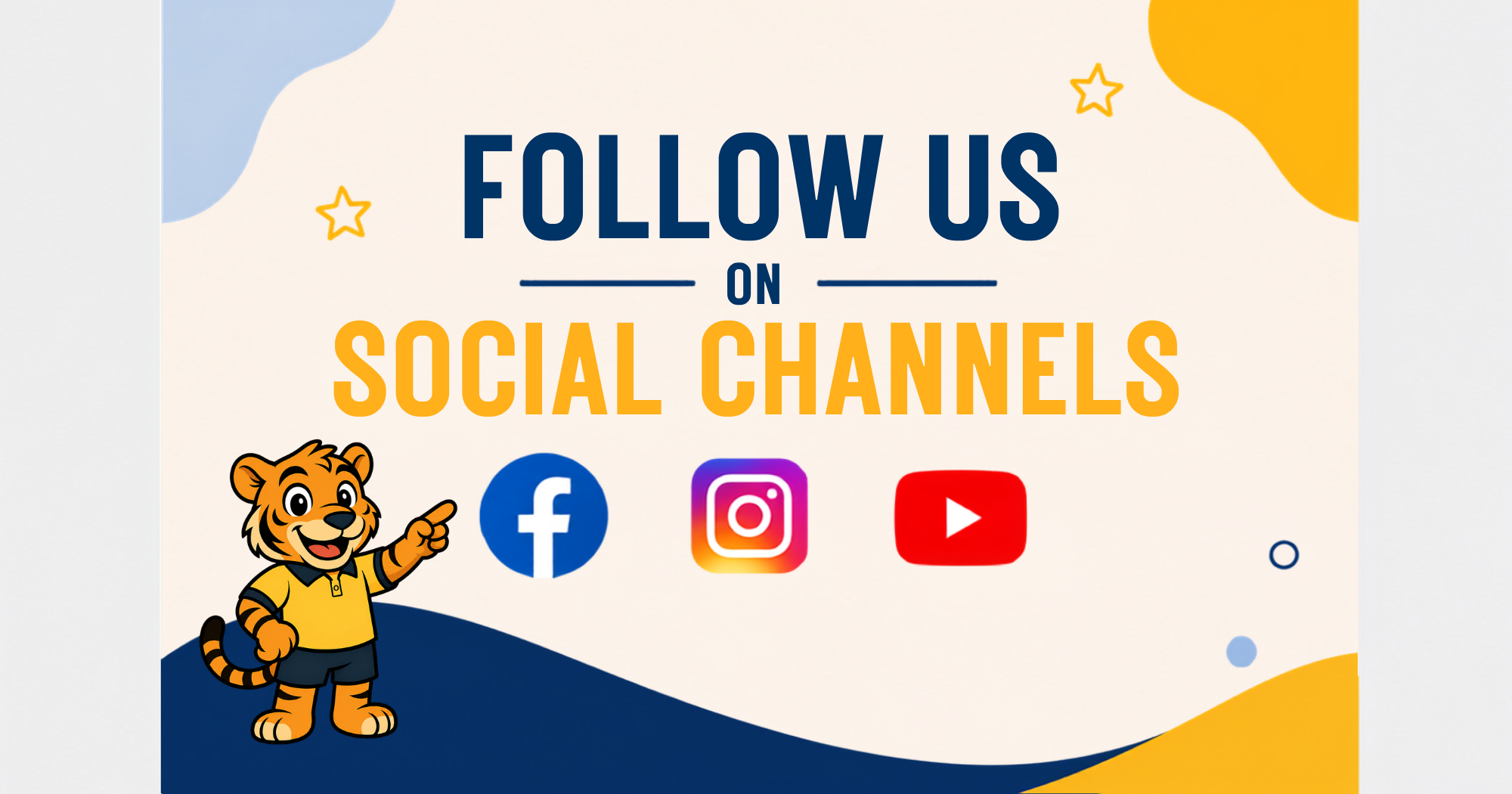Main page - Follow us on social channels